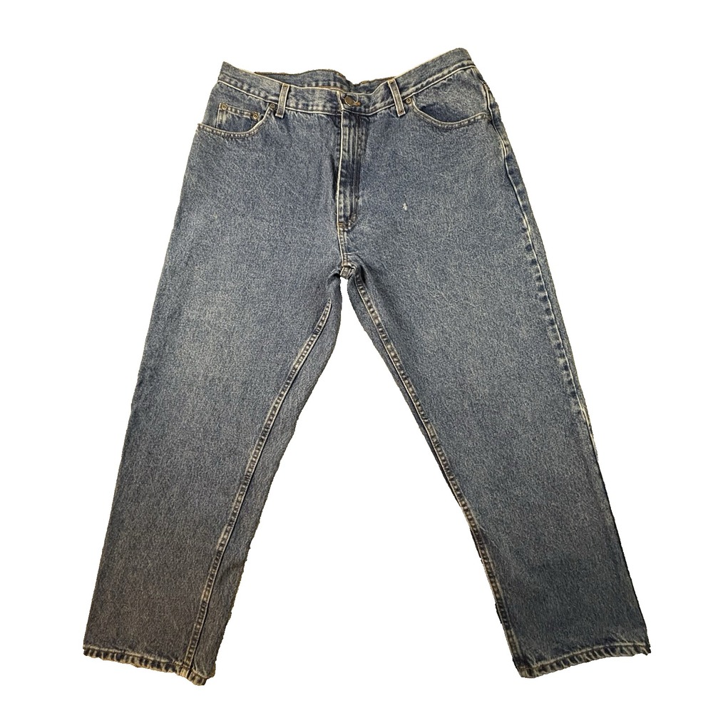 Members Mark Men's 38.5x29.75 Blue Relaxed Fit Straight Leg Jeans SEE DESC